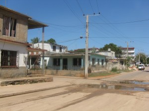 Amplios badenes de Colón y San Ignacio, en muy mal estado en la actualidad. Foto Feb. 2009